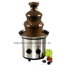 Máquina de la fuente de la fondue de chocolate del acero inoxidable de tres gradas